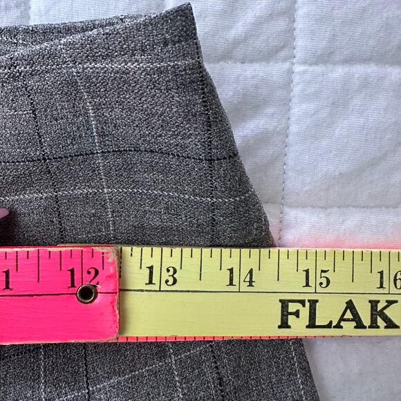 Vintage SPRING STREET Pants Womens 8 Brown Plaid Flare Trouser Retro Y2K Preppy - Picture 7 of 12